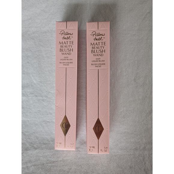 2 Charlotte Tilbury Matte Beauty Blush Wands Pillowtalk Pink Pop New In Box